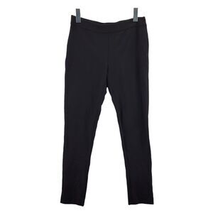 Kate Spade Women's Stretch‎ Cropped Black Dress Pants Size 4 Gold Logo Zipper